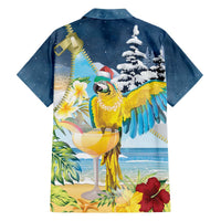 Funny Tropical Christmas Family Matching Off The Shoulder Long Sleeve Dress and Hawaiian Shirt Tis The Season To Get Tipsy LT7 - Polynesian Pride