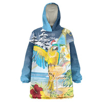 Funny Tropical Christmas Wearable Blanket Hoodie Tis The Season To Get Tipsy LT7 One Size Colorful - Polynesian Pride