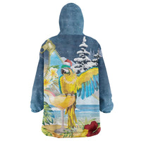 Funny Tropical Christmas Wearable Blanket Hoodie Tis The Season To Get Tipsy LT7 - Polynesian Pride