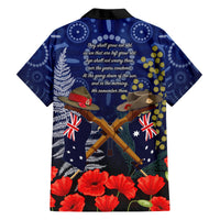 Anzac Hawaiian Shirt Australia Aboriginal Mix New Zealand Slouch Hats LT7 - Polynesian Pride