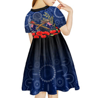 Anzac Kid Short Sleeve Dress Australia Aboriginal Mix New Zealand Slouch Hats LT7 - Polynesian Pride
