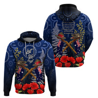 Anzac Zip Hoodie Australia Aboriginal Mix New Zealand Slouch Hats LT7 - Polynesian Pride