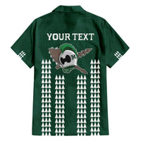 Hawaii Rainbow Warriors Personalized Family Matching Off The Shoulder Long Sleeve Dress and Hawaiian Shirt Kakau Ikaika Laau Pama LT7 - Polynesian Pride