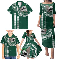 Hawaii Rainbow Warriors Personalized Family Matching Puletasi and Hawaiian Shirt Kakau Ikaika Laau Pama LT7 - Polynesian Pride