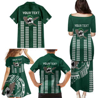 Hawaii Rainbow Warriors Personalized Family Matching Puletasi and Hawaiian Shirt Kakau Ikaika Laau Pama LT7 - Polynesian Pride