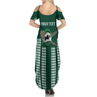 Hawaii Rainbow Warriors Personalized Family Matching Summer Maxi Dress and Hawaiian Shirt Kakau Ikaika Laau Pama LT7 - Polynesian Pride