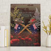 Australia - New Zealand ANZAC Canvas Wall Art Gallipoli ANZAC Cove Landing LT7 Without Frame Black - Polynesian Pride