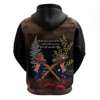 Australia - New Zealand ANZAC Hoodie Gallipoli ANZAC Cove Landing LT7 - Polynesian Pride