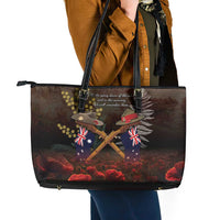 Australia - New Zealand ANZAC Leather Tote Bag Gallipoli ANZAC Cove Landing LT7 - Polynesian Pride