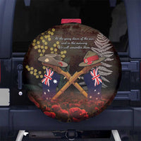 Australia - New Zealand ANZAC Spare Tire Cover Gallipoli ANZAC Cove Landing LT7 No hole Black - Polynesian Pride