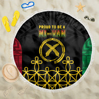 Vanuatu Indipendens Dei Beach Blanket Tribal Sand Drawing