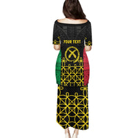 Vanuatu Indipendens Dei Family Matching Puletasi and Hawaiian Shirt Tribal Sand Drawing LT7 - Polynesian Pride