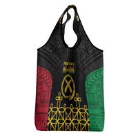 Vanuatu Indipendens Dei Grocery Bag Tribal Sand Drawing