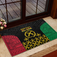 Vanuatu Indipendens Dei Rubber Doormat Tribal Sand Drawing