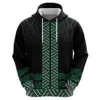 Maori Taniko Patterns Hoodie Pounamu Niho Taniwha Mix Paatiki Motifs