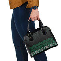 Maori Taniko Patterns Shoulder Handbag Pounamu Niho Taniwha Mix Paatiki Motifs
