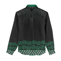 Maori Taniko Patterns Women Casual Shirt Pounamu Niho Taniwha Mix Paatiki Motifs LT7 - Polynesian Pride