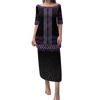 Maori Taniko Patterns Puletasi Purple Niho Taniwha Mix Paatiki Motifs