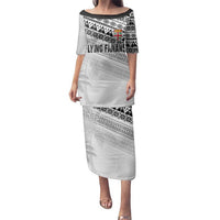 Fiji Rugby Custom Kaiviti Masi Family Matching Puletasi and Hawaiian Shirt Black - Polynesian Pride