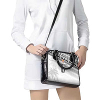 Fiji Rugby Custom Kaiviti Masi Shoulder Handbag Black - Polynesian Pride