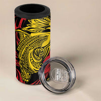 Papua New Guinea 49th Independence Day 4 in 1 Can Cooler Tumbler Motuan Revareva Bird-of-Paradise LT7 - Polynesian Pride