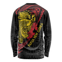Papua New Guinea 49th Independence Day Long Sleeve Shirt Motuan Revareva Bird-of-Paradise LT7 - Polynesian Pride