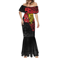 Papua New Guinea 49th Independence Day Mermaid Dress Motuan Revareva Bird-of-Paradise LT7 - Polynesian Pride