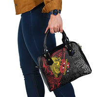 Papua New Guinea 49th Independence Day Shoulder Handbag Motuan Revareva Bird-of-Paradise LT7 - Polynesian Pride
