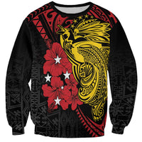 Papua New Guinea 49th Independence Day Sweatshirt Motuan Revareva Bird-of-Paradise LT7 Unisex Black - Polynesian Pride