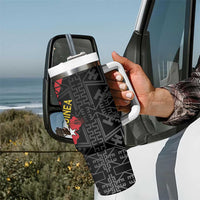 Papua New Guinea 49th Independence Day Tumbler With Handle Motuan Revareva Bird-of-Paradise LT7 - Polynesian Pride