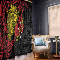 Papua New Guinea 49th Independence Day Window Curtain Motuan Revareva Bird-of-Paradise LT7 - Polynesian Pride