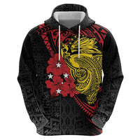Papua New Guinea 49th Independence Day Zip Hoodie Motuan Revareva Bird-of-Paradise LT7 - Polynesian Pride