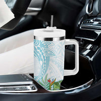 Polynesia Tumbler With Handle Sharks Duo Tropical Turquoise