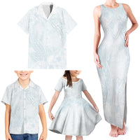 Polynesia Family Matching Tank Maxi Dress and Hawaiian Shirt Sharks Duo Tropical Off White LT7 - Polynesian Pride
