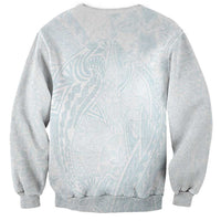 Polynesia Sweatshirt Sharks Duo Tropical Off White