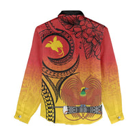 Papua New Guinea 50 Years Women Casual Shirt Motuan Motifs LT7 - Polynesian Pride