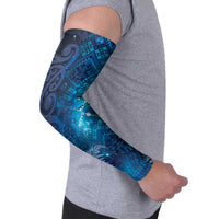 Aotearoa Taniko Matariki Arm Sleeves Cosmic Blue