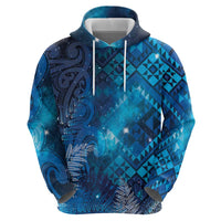 Aotearoa Taniko Matariki Hoodie Cosmic Blue