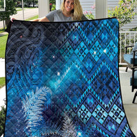 Aotearoa Taniko Matariki Quilt Cosmic Blue