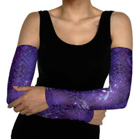 Aotearoa Taniko Matariki Arm Sleeves Cosmic Violet
