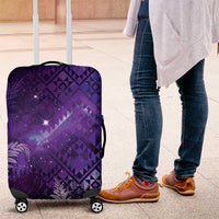 Aotearoa Taniko Matariki Luggage Cover Cosmic Violet