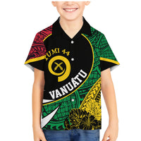 Vanuatu Independence Day Yumi 44 Family Matching Mermaid Dress and Hawaiian Shirt LT7 Son's Shirt Colorful - Polynesian Pride