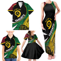 Vanuatu Independence Day Yumi 44 Family Matching Tank Maxi Dress and Hawaiian Shirt LT7 - Polynesian Pride