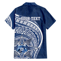 Tonga Queen Salote College Personalized Family Matching Off The Shoulder Long Sleeve Dress and Hawaiian Shirt Ngatu Tokelaufeletoa Motifs LT7 - Polynesian Pride
