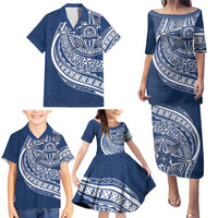 Tonga Queen Salote College Personalized Family Matching Puletasi and Hawaiian Shirt Ngatu Tokelaufeletoa Motifs LT7 - Polynesian Pride