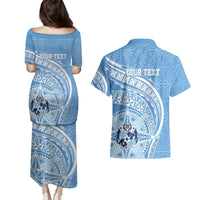 Tonga Apifo'ou Kolisi Personalized Couples Matching Puletasi and Hawaiian Shirt Ngatu Tokelaufeletoa Motifs LT7 - Polynesian Pride