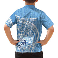 Tonga Apifo'ou Kolisi Personalized Family Matching Off The Shoulder Long Sleeve Dress and Hawaiian Shirt Ngatu Tokelaufeletoa Motifs LT7 - Polynesian Pride