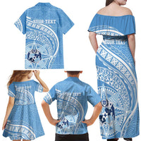 Tonga Apifo'ou Kolisi Personalized Family Matching Off Shoulder Maxi Dress and Hawaiian Shirt Ngatu Tokelaufeletoa Motifs LT7 - Polynesian Pride