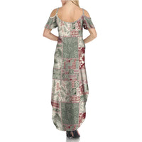 Aloha Hawaii Pastel Christmas Patchwork Family Matching Summer Maxi Dress and Hawaiian Shirt Classic Style LT7 - Polynesian Pride