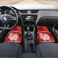 New Zealand Christmas Car Mats Silver Fern Mix Kiwi Bird Ver01 LT7 - Polynesian Pride